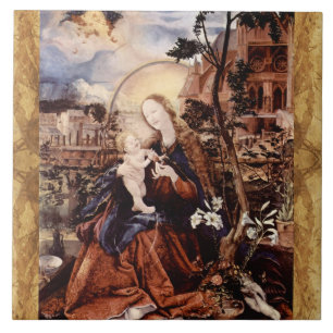 NATIVITY WITH WHITE LILLES - MAGIC OF CHRISTMAS TILE
