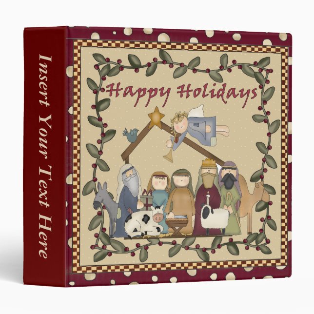 Nativity Xmas Avery Binder (Front/Spine)