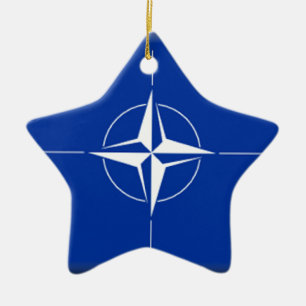 NATO Flag Ceramic Ornament