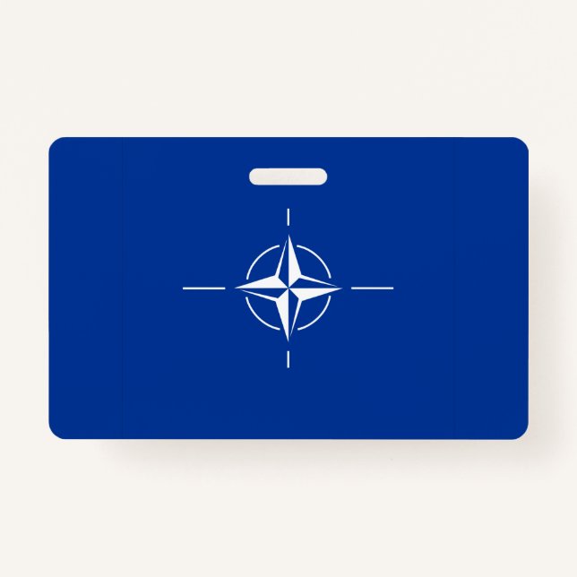 nato flag North Atlantic Treaty Organization Allia Badge (Front)
