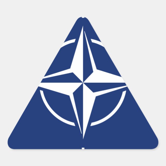 NATO Flag Triangle Sticker (Front)