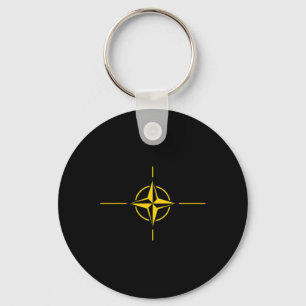 Nato Flag Ukraine Edition Trend Design Keychain