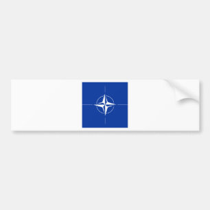 Nato High quality Flag Bumper Sticker