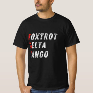 NATO Phonetic Flag Style – Foxtrot Delta Tango T-Shirt