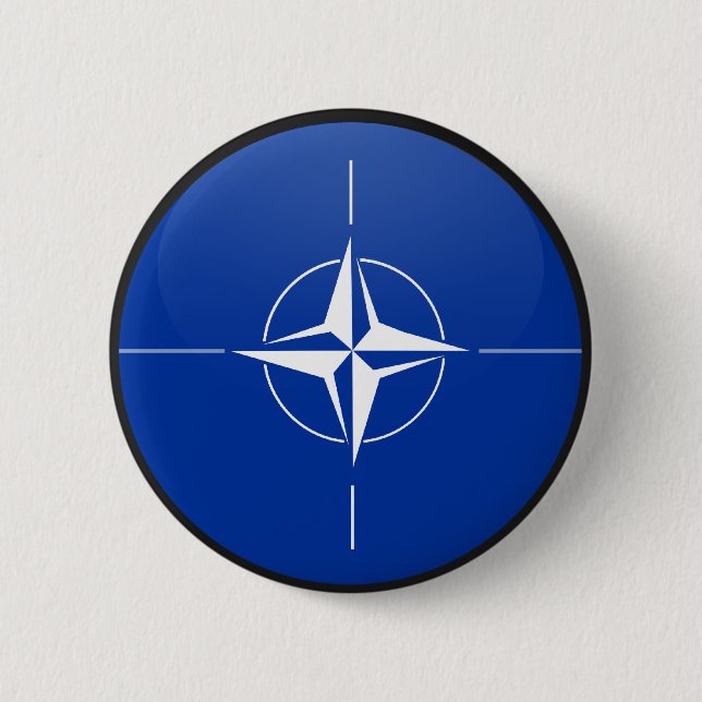 Nato quality Flag Circle 2 Inch Round Button (Front)