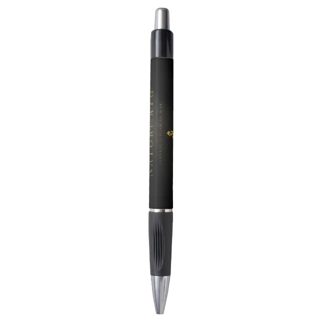 Natori-Ryu Samurai School of War, Black Ballpoint Pen (Front Vertical)