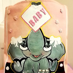 Natosha, le Sac fourre-tout rose de l'éléphant béb