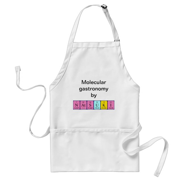 Natsuki periodic table name apron (Front)