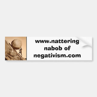 Nattering Nabob Bumper Sticker