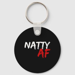 Natty Af Funny Bodybuilder Bodybuilding Workout Gy Keychain