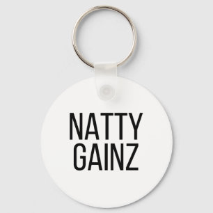 Natty Gainz Steroid Free Gym And Bodybuilding T Sh Keychain