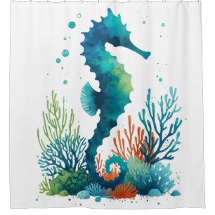 natuical/beach/coastal seahorse art
