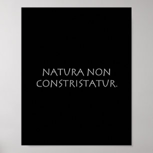 Natura non constristatur poster