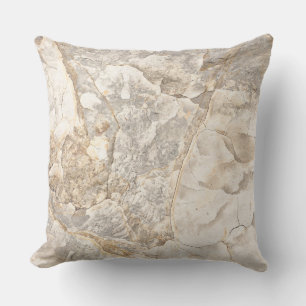 Natural Abstract Clay Patterns Neutral Colours Outdoor Pillow