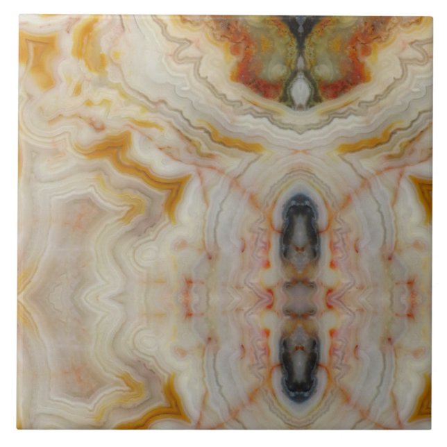 Natural Agate Stone, Authentic Colors and Design Tile (Front)