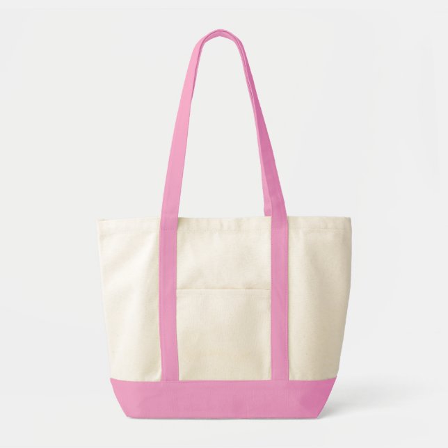 Natural and Pink Impulse Tote Bag (Front)