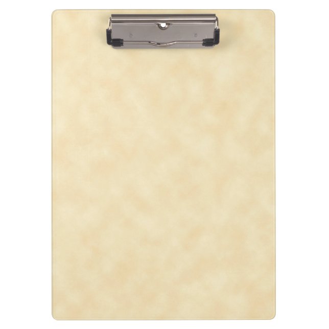 Natural Antique Parchment Paper Look Clipboard (Front)
