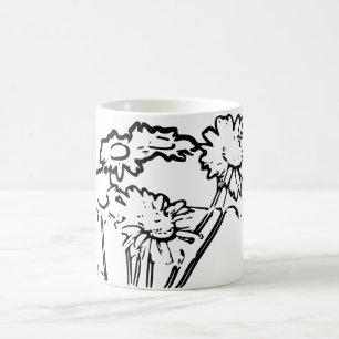 Natural Art Flower Coffee Mug