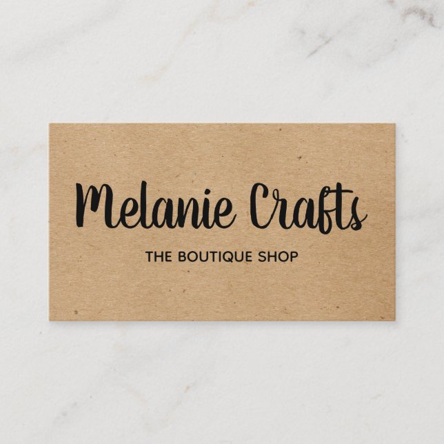 Natural | Arts and Crafts Business Card (Front)
