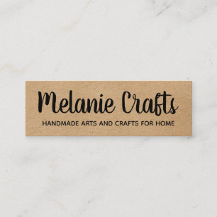 Natural   Arts and Crafts Mini Business Card