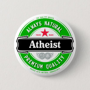 Natural Atheist 2 Inch Round Button
