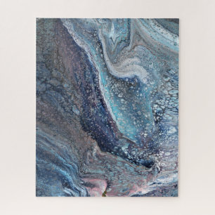 Natural Attraction 1 Blue Fluid Abstract Puzzle