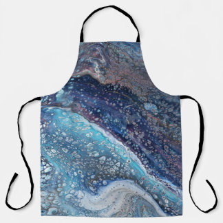 Natural Attraction 2 Blue Geode Abstract Apron