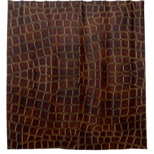 Natural background of lacquered brown crocodile le