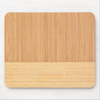 Natural Bamboo Border Wood Grain Look Mouse Pad