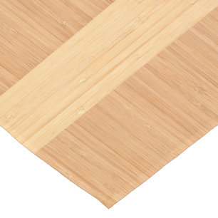 Natural Bamboo Border Wood Grain Look Short Table Runner