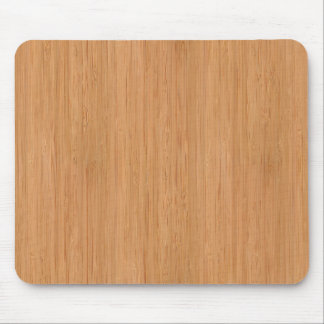 Natural Bamboo Wood Grain Look Mouse Pad