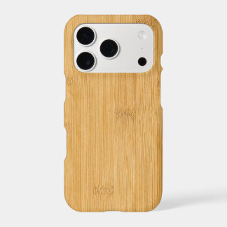 Natural Bamboo Wood Grain Phone Case IPHONE 18 PRO