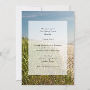 Natural Beach Post Wedding Brunch Invitation
