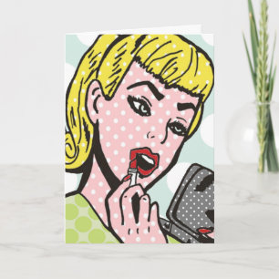 Natural Beauty Comic Book Greeting Card