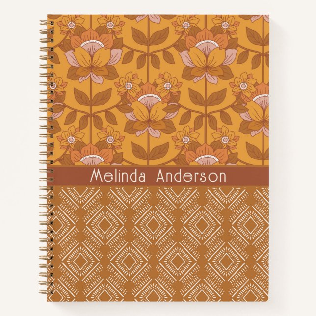 Natural Beauty Fall Earth Toned Deluxe Notebook (Front)