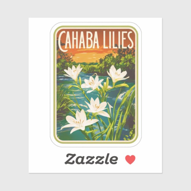 Natural Beauty of Cahaba Lilies-Alabama (Sheet)