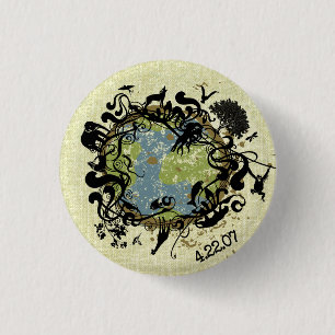 Natural Beauty - Preserve It! 1 Inch Round Button