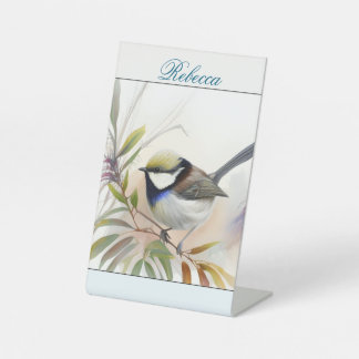 natural bird pedestal sign