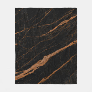 natural black emperador marble texture background fleece blanket