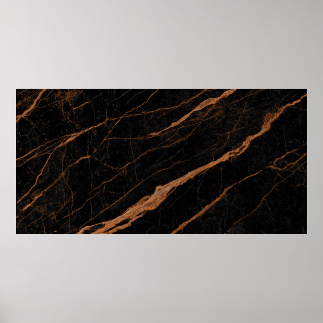 natural black emperador marble texture background  poster (Front)