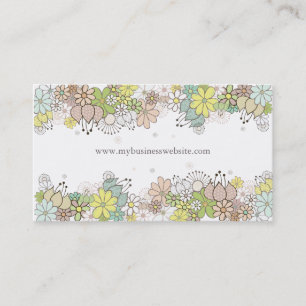 Natural Blossoms Elegant Custom Business Card