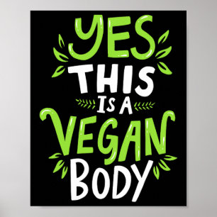 Natural Bodybuilding Vegan Fitness  Poster