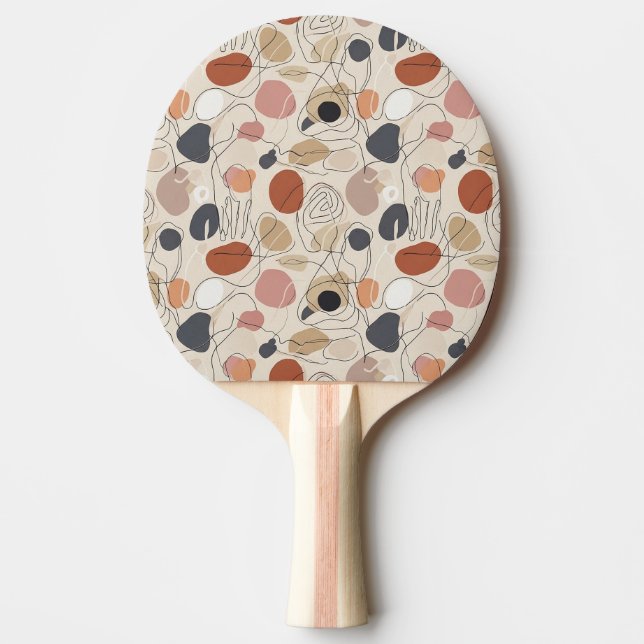 Natural Boho Ping Pong Paddle (Front)