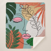 Natural Boho tropical illustration 
