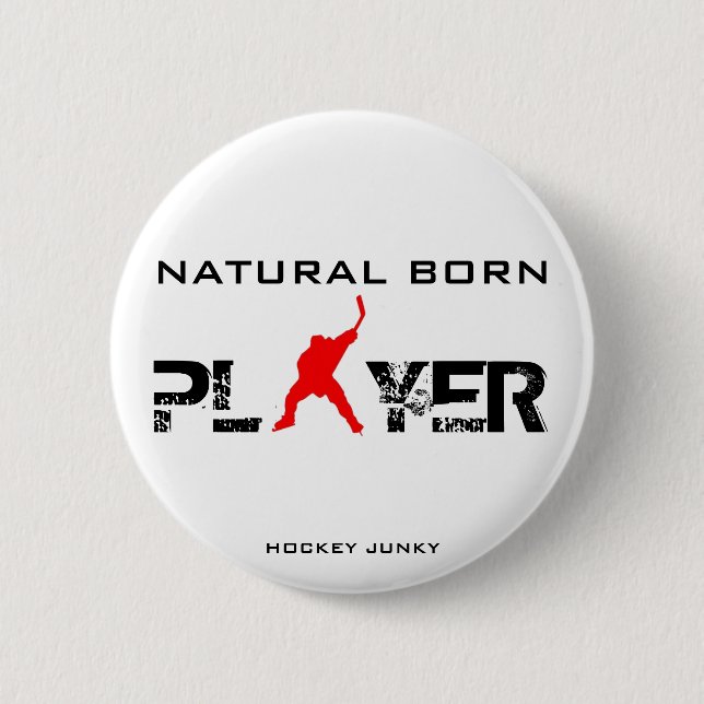 NATURAL BORN 2 INCH ROUND BUTTON (Front)