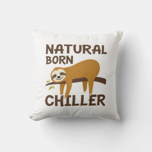 Natural Born Chiller Throw Pillow