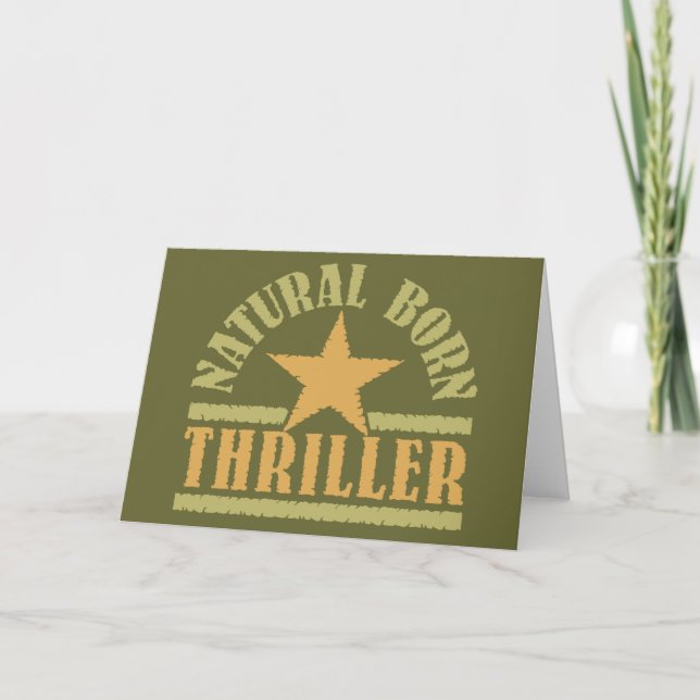 Natural Born Thriller custom greeting cards (Front)