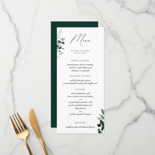Natural Botanic Greenery Menu