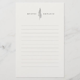 Natural Botanic Leaf I Modern Stationery Paper