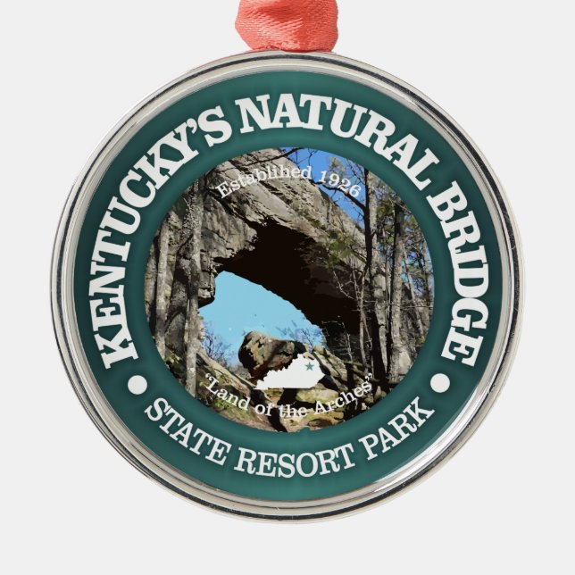 Natural Bridge SRP Metal Ornament (Front)